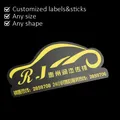 Custom PVC stickers labels hard thickness labels Machine panel special materials LOGO personalized