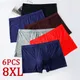 6PCS/Lot 8XL Mesh Mens Underwear Boxers Men Boxer Underwear men Boxers for Men Underwear Boxer