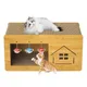 Heavy Duty Cat Scratcher Box Scratch Pad Cardboard Pet Lounger Box Spacious Scratching Lounge Bed