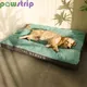 Large Dog Bed Warm Corduroy Pet Kennel Soft Thicken Dog Sleeping Mat Non-slip Detachable Oversize