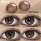 KSSEYE 2pcs Contact Lenses Color Contact Lenses with Diopter Natural Color Makeup Accessories Large