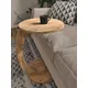 Wheeled C Coffee Table Sofa Furniture Living Room Tea Coffee Serving Table Side Table Atlantic Pine