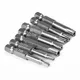 7Pcs Star Drill Bits Screwdriver Torx Bit Set 1/4" Hex Shank Magnetic Screwdriver Wrench