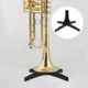 Portable B-flat Trumpet Stand Clarinet Holder Bass Bracket Musical Instrument Flute Plastic Folding