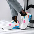 New Mixed Colors Men's Vulcanized Shoes 2023 Autumn Men's and Women's Chunky Sneakers Lightweight