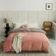 Pink thickened warm velvet autumn and winter quilt cover simple bed sheet 2023 quilt cover single