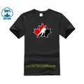 Men's Print Casual 100% Cotton T-Shirt Popular CANADA Ice Hockey Team T Shirt Cotton New