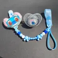 [Stitch 3D Hair Pacifier Clip] Baby pacifier BPA-free silicone pacifier Safe pacifier Pacifier Baby