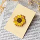 Sunflower Enamel Pin Beautiful Flower Badge Brooch for Jewelry Accessory