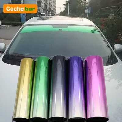 20X150cm Car Sun Shade Front Windshield Sunshade Protector Solar Window Tint Film Heat Insulation Color Changing Film Universal