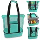 Large Mesh Beach Cooler Bag Outdoor Camping Picnic Bag Storage Bag Drink Food Cooler Tote Bag