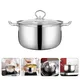 Small Hot Pot Cooking Pot With Lids Metal Boiling Water Stainless Steel General Milk Pot Stock