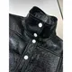 Short patent leather glossy PU colour collision collar jacket jacket classic hot models black and