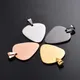 Wholesale 10 pcs Dog Tag 4 Colors Unisex Stainless Steel Stamping Blank ID Dog Tags Guitar Pick