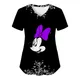 Minnie Mouse Tops Pocket T-shirt Disney Top Women 2023 Mickey Shirts Hospital T-shirts Nurse Uniform