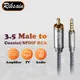 3.5mm To RCA Digital Coaxial Audio Cable 3.5mm 4-Poles To RCA Coaxial Cable for Stereo HiFi Home TV