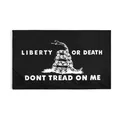 90 x150cm Liberty o Death Black Dont Tread on me Tea Party sonaglio Snake Gadsden Flag