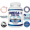 OMEGA 3 Fish Oil 2250mg High EPA 1200mg + DHA 900mg Triple Action Unscented Supplement