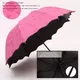 Red leaf Portable Manual Folding Umbrella Flowering Umbrella in Water Black Glue Coated Light Weight