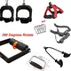 Lat Pull Down Fitness Bar D-Handle Grip Pulley Cable Machine Attachments Gym Weight Lifting Rope