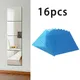 16Pcs 15CM Mirror Wall Sticker Self-adhesive Acrylic Square Mirror Glass Tile Wall Stickers DIY 3D