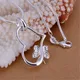 Butterfly Silver Plated For Women Necklace Jewelry Silver Jewelry Fashion Cute Heart Pendant Snake