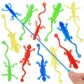 20 Pcs Lizard Soft Gummy Ball Gadgets Funny Piñata Toys Stretchy Sticky Elastic