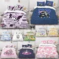 New Cartoon Sanrio Duvet Cover Kuromi Hello Kitty Various Designs Kids Gift Boys Girls Bedding Set