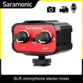 Saramonic SR-AX100 DSLR Audio Adapter Universal Microphone Amplifier with 2 Channel 3.5mm Interface