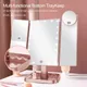 Illuminated Makeup Mirror With LED Adjustable Touch Screen And 1X/2X/3X/10X Magnifying Glass