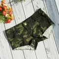 New 2022 Low Waist Sexy Shorts Printed Camouflage Wash Tight Bodycon Women's Nightclub Pole Dance