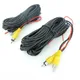 6/10/15M RCA Video Cable For Car Rear View Reverse Camera AV Extension Wire Adapter For Backup Car