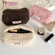 1PC Plush Lamb Hair Cosmetic Bag Plush Storage Stationery Bag Large Capacity Travel Cosmetic Bag