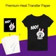 Printable Inkjet Iron-On Dark T Shirt Iron On Transfers Paper Personalized A4 Size Heat Thermal