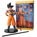 22cm Dragon Ball Z Son Goku Anime Figure Battle Damage Shockwave Manga Statue Pvc Action Figurine