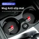 2Pcs Leather Anti-Slip Suede Car Water Cup Holder Accessories For Toyota GR Sport Gazoo Racing Yaris