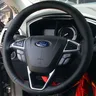Coprivolante per auto treccia in vera pelle per Ford Fusion Mondeo 2013 2014 coprivolante avvolgente
