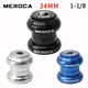 Meroca Bicycle Headset 34Mm Integrated 1 1/8 Mtb Bike Steering Cups For Mountain Cycling Fork