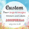 1000 pezzi adesivi personalizzati e Logo personalizzato adesivi personalizzati adesivi per il