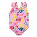 Kavkas Summer Girls Swimming Suit 9 M to 6 Years Fruit Floral Printed Hot Swimsuit Children