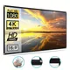 screen projection screen 16:9White projector HD hanging movie screen folding wrinkle-resistant