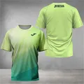 Maglietta con stampa sfumata di moda per uomo abbigliamento da allenamento per Tennis all'aperto