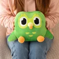 Lovely Green Duolingo Owl Plush Toy Duo Plushie of Duo The Owl Cartoon Anime Owl Doll Soft Stuffed