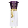 Film Aladdin Magic Lamp Cos Costume Aladdin Prince Cosplay Live Version Costume per bambini