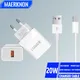 20W Fast Charge Charger Quick Charge 3.0 Wall Phone Charger Power Adapters For iPhone 15 14 Samsung