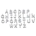 50Pcs Stainless Steel 12mm English Alphabet A-Z Letters Charms Pendants for DIY Pendant Necklace