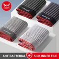 MiiOW 3 Pezzi Mutandine da Uomo in Cotone 3A Antibatterico Uomo Boxer Intimo Moda Strisce Stampate Mutande da Uomo Boxer Tronchi L-5XL
