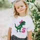 Dinosaur Birthday 1-9 Shirt T-Shirt Wild Tee Girls Party Outfit T Shirt Dinosaur Theme Clothes Kids
