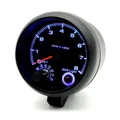 3.75inch Car Universal Black Tachometer Gauge Blue Interior light 0-8000 RPM For 8 7 6 5 4 3 2