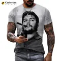 2023 l'ultima moda maschile grande famoso eroe Che Guevara T-shirt stampata in 3D moda estiva